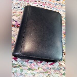 Levenger Black Leather Portfolio